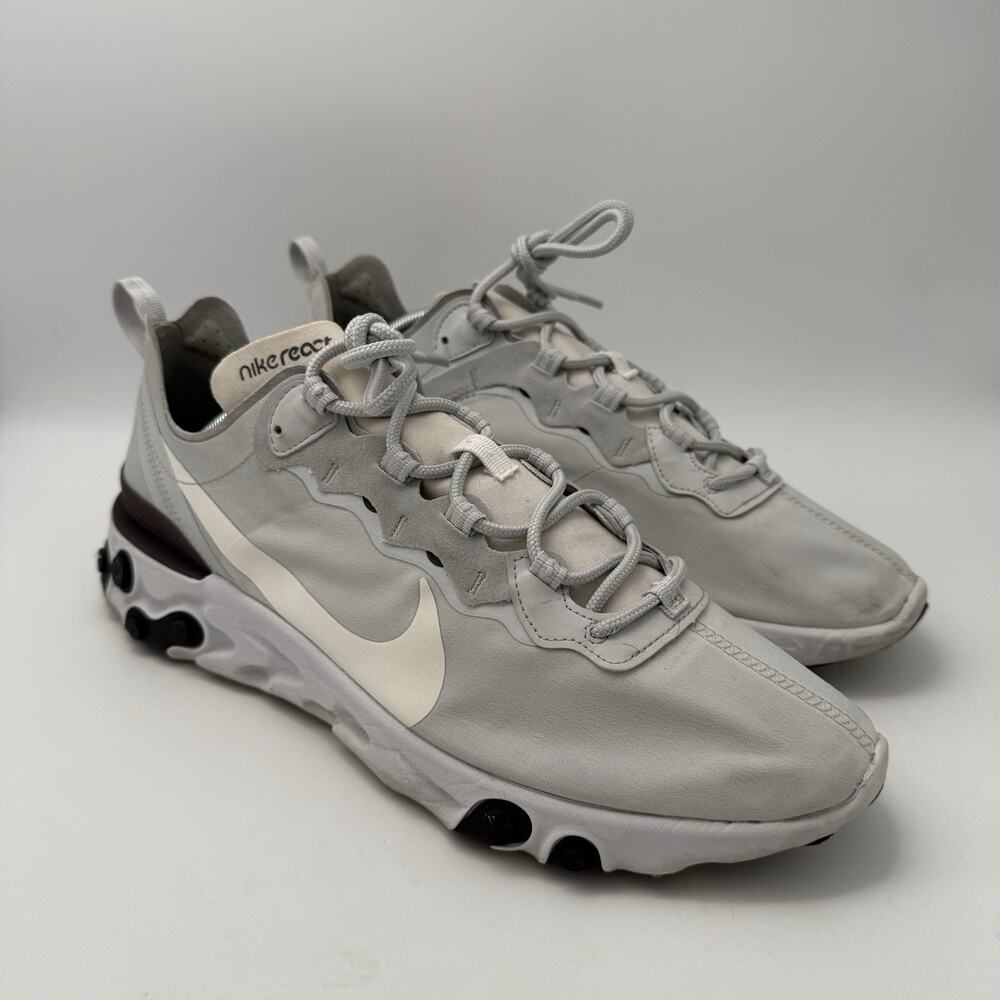 Nike React Element 55 - “Pure Platinum/Summit-White” - Size 11.5 - BQ6166-011